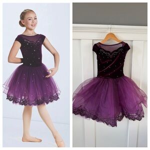 Weissman If I Were Brave Eggplant Ballet Dance Costume SC